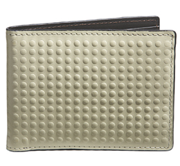 J.FOLD Altrus Leather Wallet with Coin Pouch - Ivory