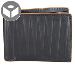 J.FOLD IsoscelesLeather Wallet with Coin Pouch - Black
