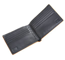 J.FOLD IsoscelesLeather Wallet with Coin Pouch - Black