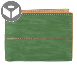 J.FOLD Thunderbird Leather Wallet with Coin Pouch - Green