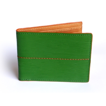 J.FOLD Thunderbird Leather Wallet with Coin Pouch - Green