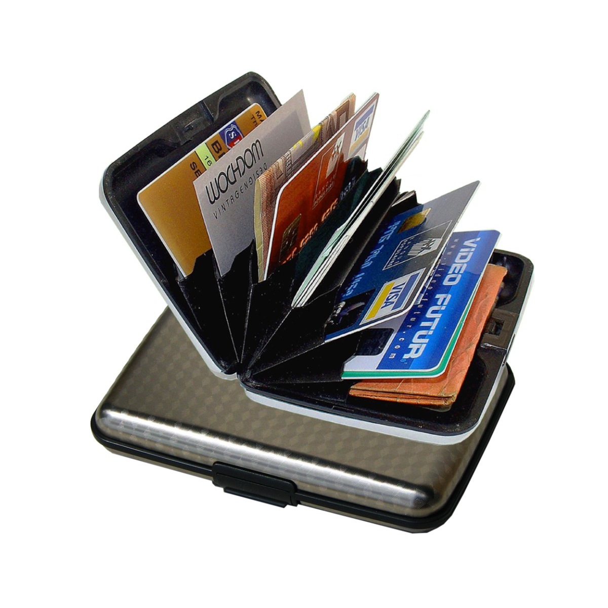 OGON Aluminum Wallet - Titanium - Silver | Wallets Online