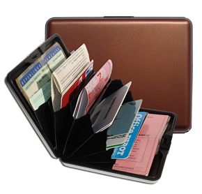 OGON Aluminum Wallet Big - Brown