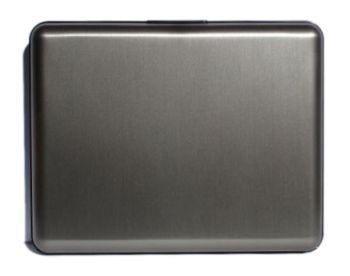 OGON Aluminum Wallet Big - Dark Grey