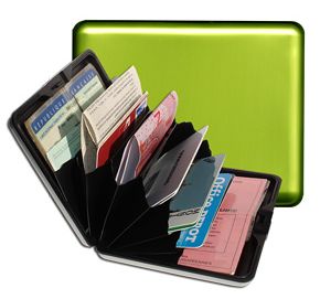 OGON Aluminum Wallet Big - Green Lime