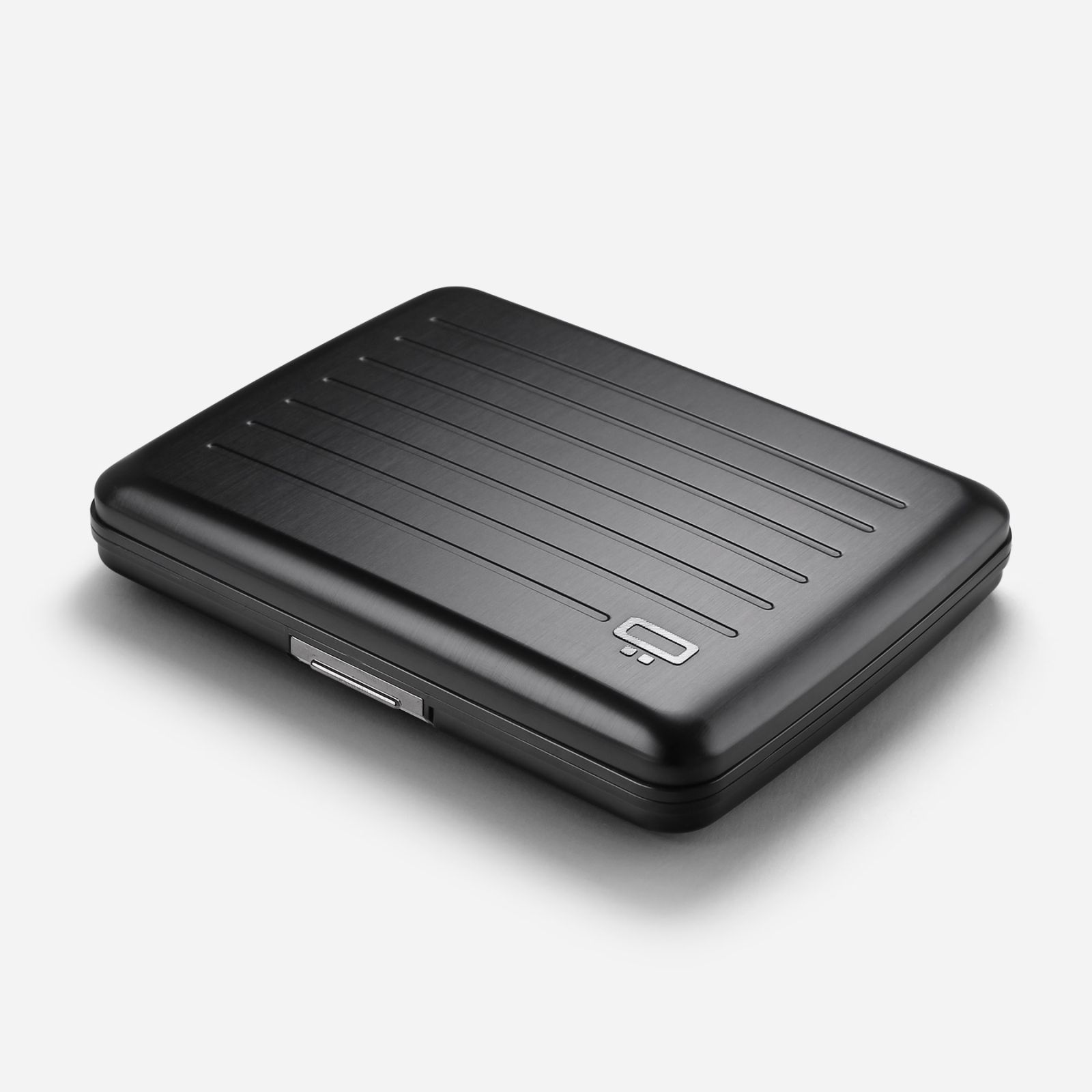 OGON Aluminum Wallet Smart Case V2.0 Large - Black