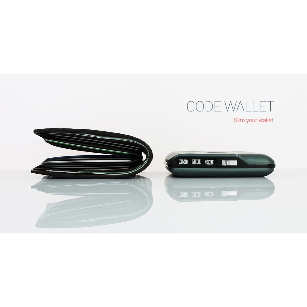 OGON Mini Safe Code Wallet - Platinium
