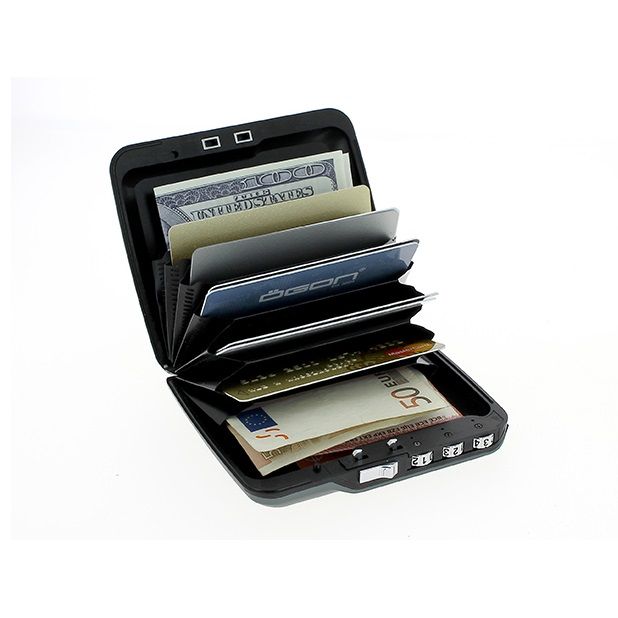 OGON Mini Safe Code Wallet - Black