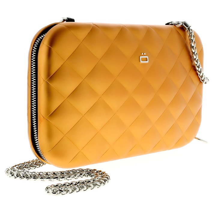 OGON Aluminum Clutch Quilted Lady Bag - Orange