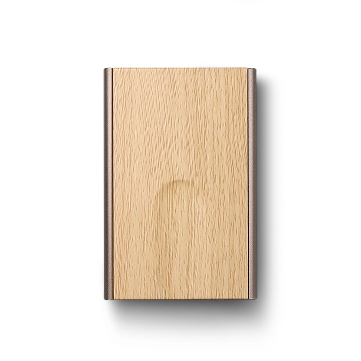 OGON Slider Aluminum Wallet - Wood imitation Bamboo
