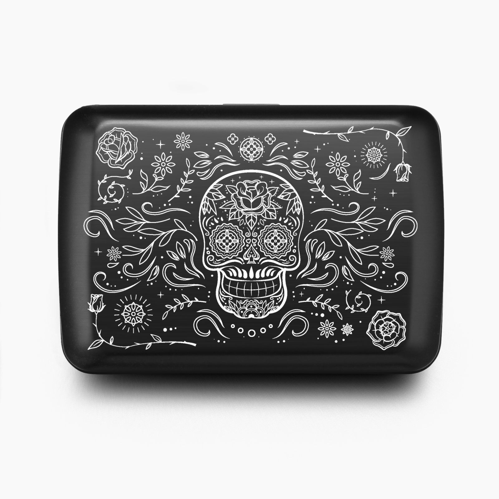 OGON Aluminum Wallet Smart Case V2.0 - Muertos Black