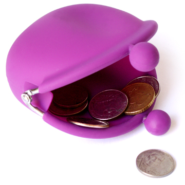 POCHI Silicone Coin Wallet - Purple