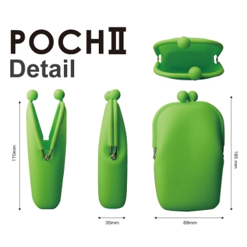 POCHI Silicone Wallet POCHII - Green