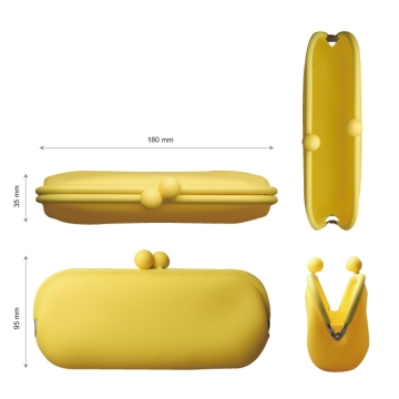 POCHI Silicone Wallet POCHIII - Yellow