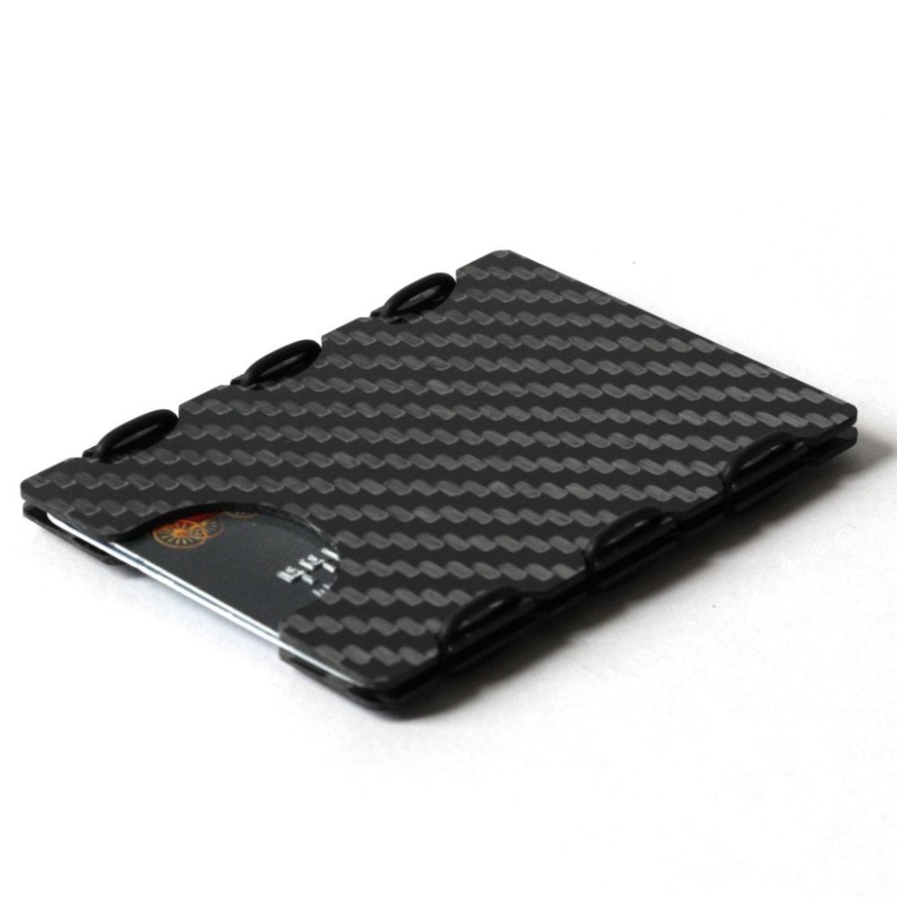 slimTECH Carbon Fiber Wallet With Money Clip - Carbon Stain