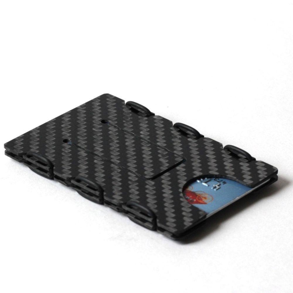 slimTECH Carbon Fiber Wallet With Money Clip - Carbon Stain