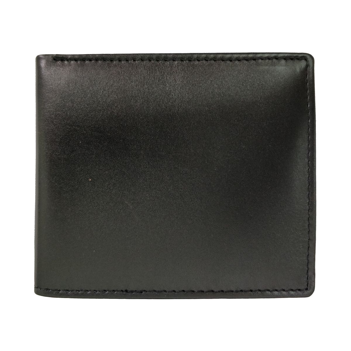 solo Leather Wallet 2 Strips and Coin Pouch - Black