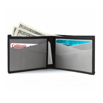 Stewart/Stand Stainless Steel Wallet - Black/Silver