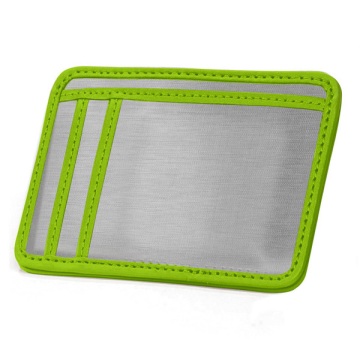 Stewart/Stand Stainless Steel Minimal Wallet - Silver/Green