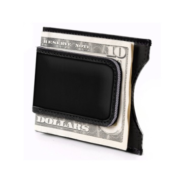 Stewart/Stand Money Clip Wallet - Black / Silver