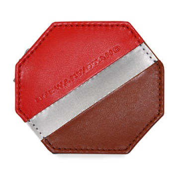 Stewart/Stand Change Purse  - Red / Tan