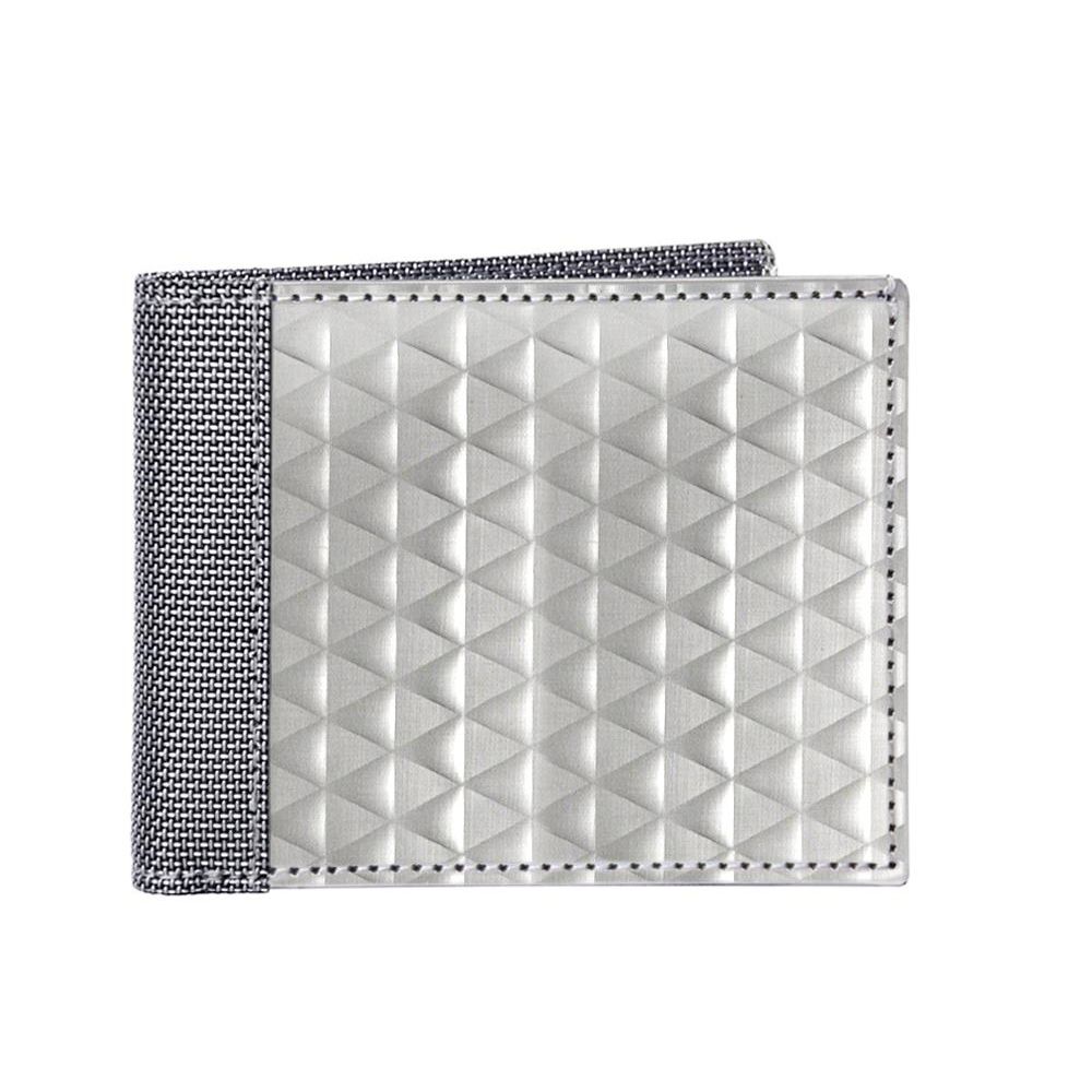 Stewart/Stand Stainless Steel Wallet - Silver Checkered 