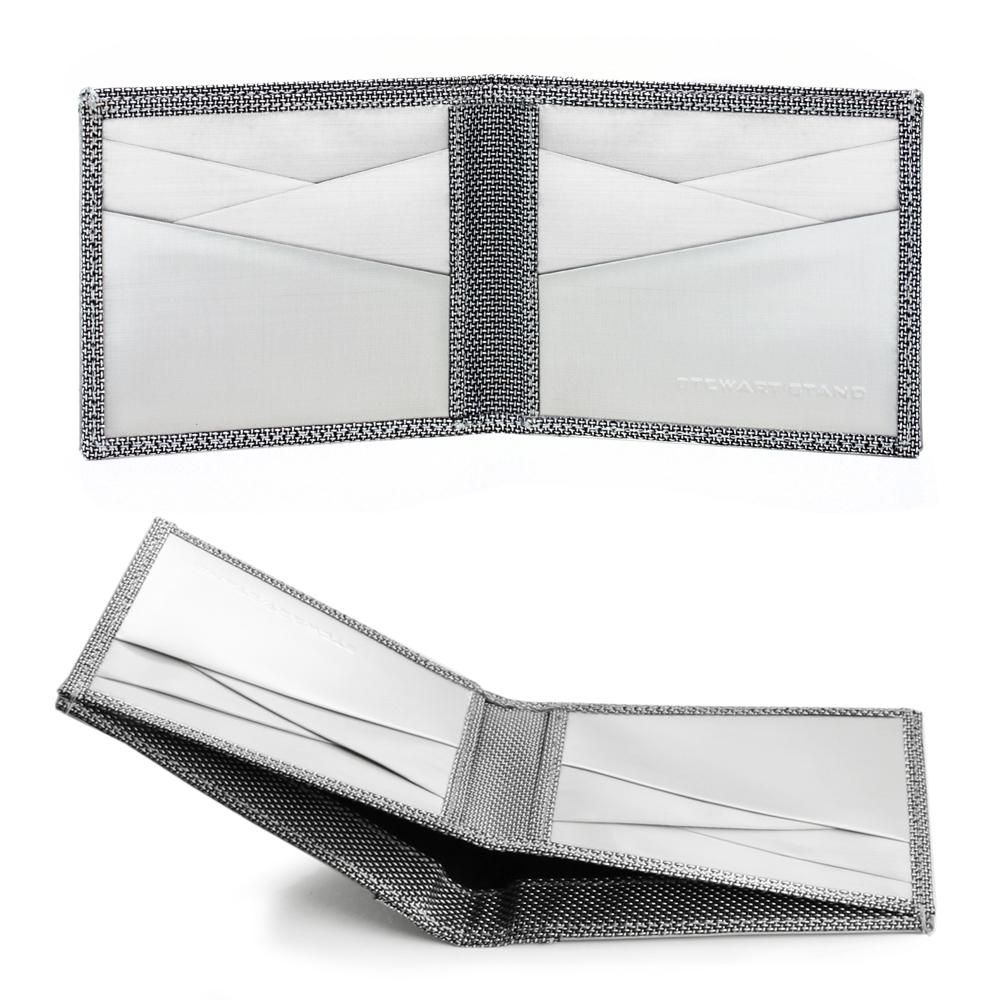 Stewart/Stand Stainless Steel Wallet - Silver Checkered 