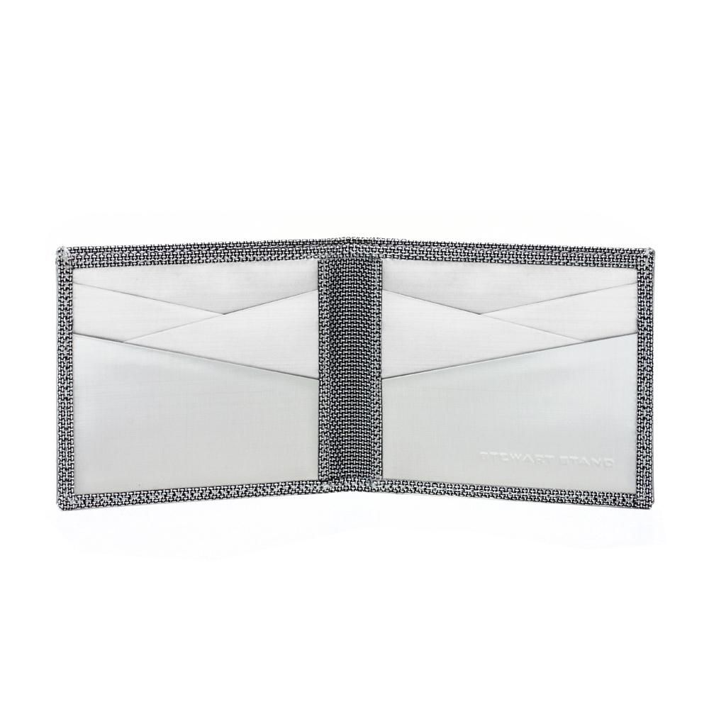 Stewart/Stand Stainless Steel Wallet - Silver Checkered 