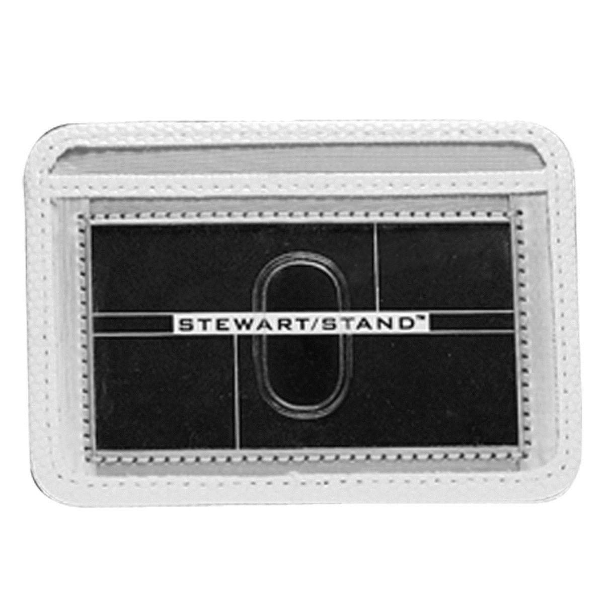 Stewart/Stand Stainless Steel Minimal Wallet - Silver/White