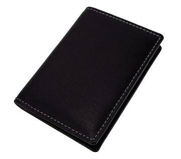 Stewart/Stand ארנק נרוסטה  דגם Driving Wallet  - שחור\כסוף