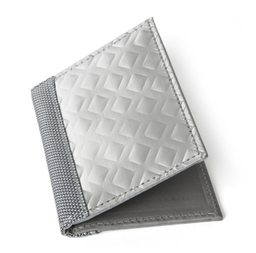 Stewart/Stand Stainless Steel Driving Wallet with Window - Silver