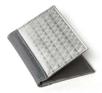 Stewart/Stand Stainless Steel Driving Wallet with Window - Silver